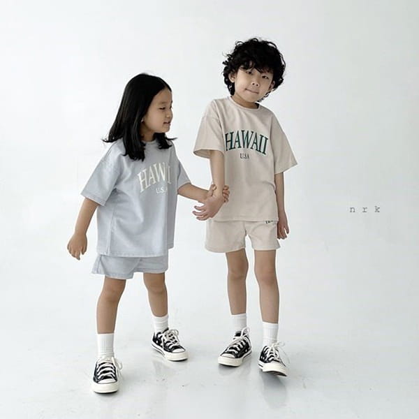 NRK - Korean Children Fashion - #Kfashion4kids - Hawaii Top Bottom Set