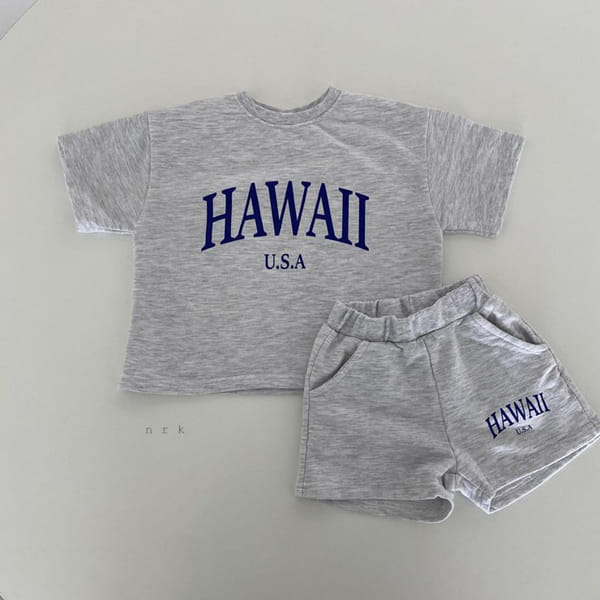 NRK - Korean Children Fashion - #Kfashion4kids - Hawaii Top Bottom Set - 10