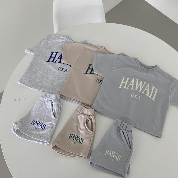 NRK - Korean Children Fashion - #Kfashion4kids - Hawaii Top Bottom Set - 11