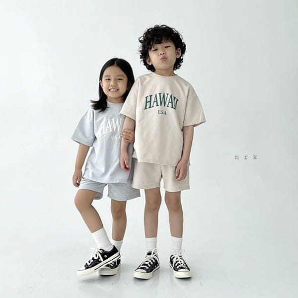 NRK - Korean Children Fashion - #Kfashion4kids - Hawaii Top Bottom Set - 6