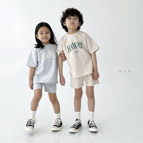 NRK - Korean Children Fashion - #Kfashion4kids - Hawaii Top Bottom Set - 7