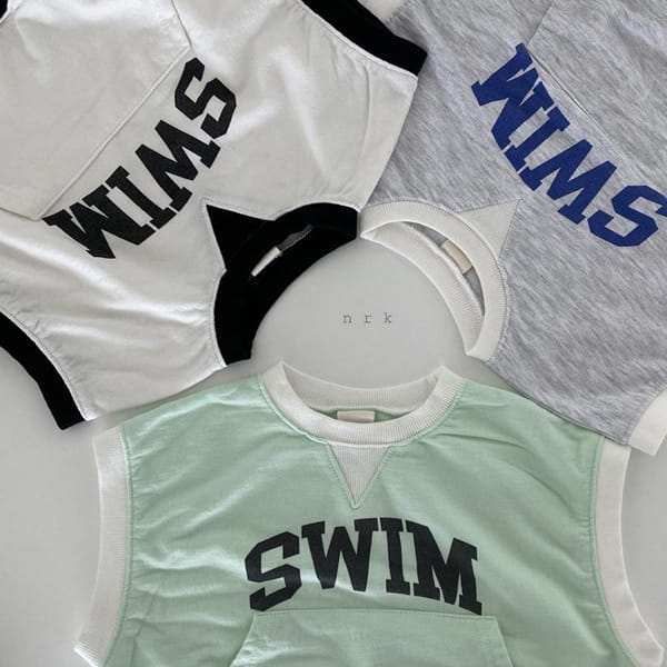 NRK - Korean Children Fashion - #Kfashion4kids - Swim Sleeveless Top Bottom Set - 10