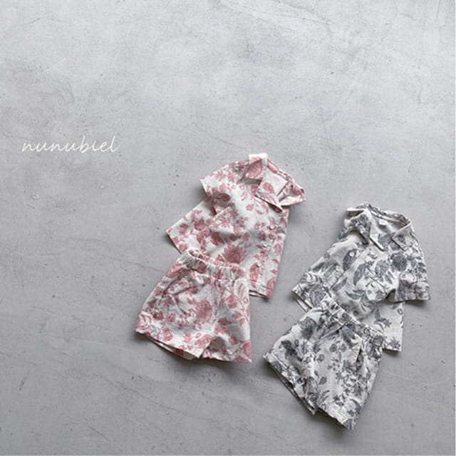 NUNUBIEL - Korean Children Fashion - #Kfashion4kids - Oriental Shirt Bottom Set - 2