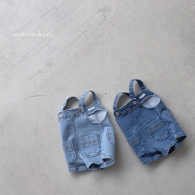 NUNUBIEL - Korean Children Fashion - #Kfashion4kids - Bling Dungarees Denim