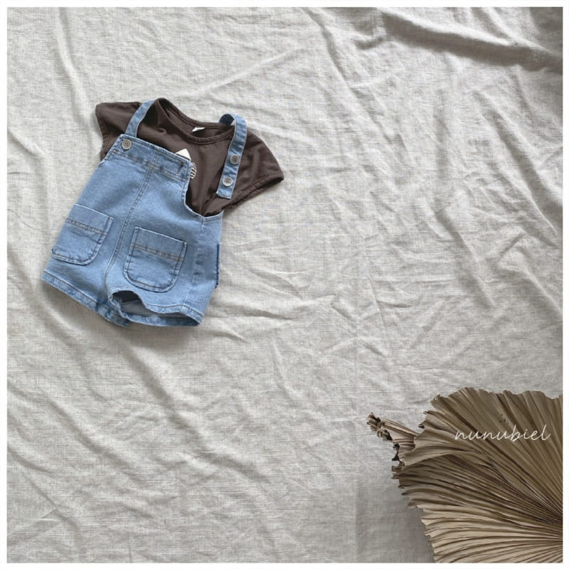 NUNUBIEL - Korean Children Fashion - #Kfashion4kids - Bling Dungarees Denim - 6