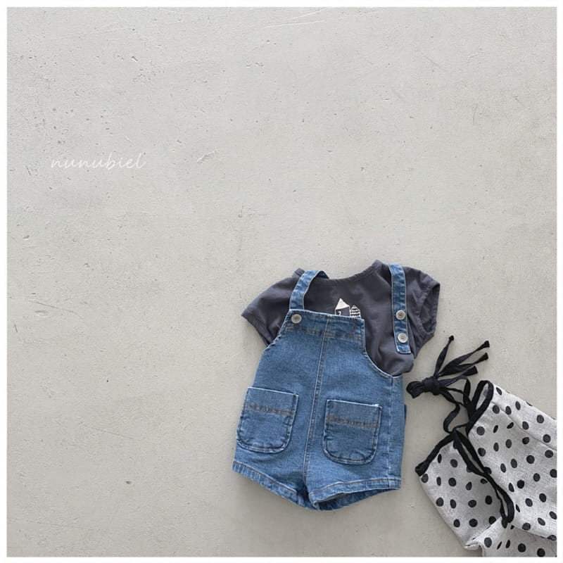 NUNUBIEL - Korean Children Fashion - #Kfashion4kids - Bling Dungarees Denim - 7