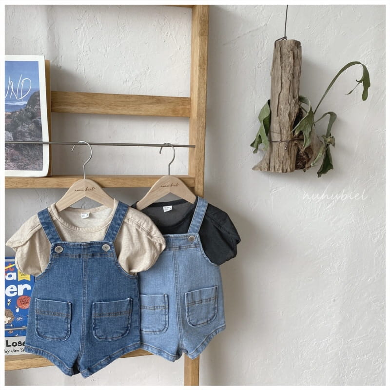 NUNUBIEL - Korean Children Fashion - #Kfashion4kids - Bling Dungarees Denim - 8