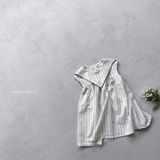 NUNUBIEL - Korean Children Fashion - #Kfashion4kids - Triangular Collar One-piece