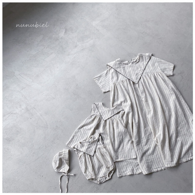 NUNUBIEL - Korean Children Fashion - #Kfashion4kids - Triangular Collar One-piece - 3