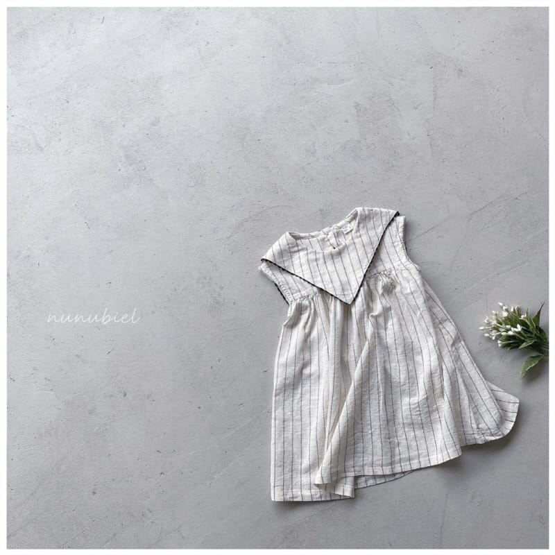 NUNUBIEL - Korean Children Fashion - #Kfashion4kids - Triangular Collar One-piece - 4