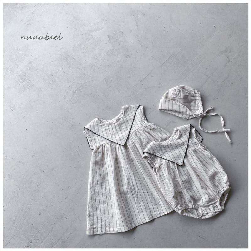 NUNUBIEL - Korean Children Fashion - #Kfashion4kids - Triangular Collar One-piece - 5