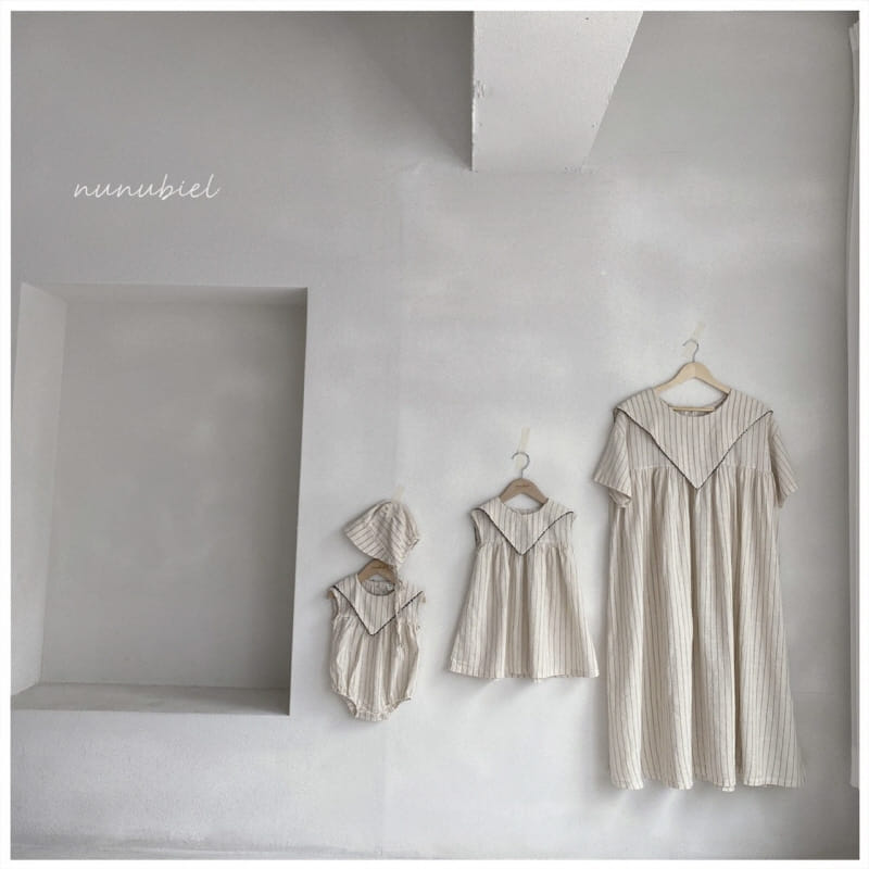 NUNUBIEL - Korean Children Fashion - #Kfashion4kids - Triangular Collar One-piece - 8