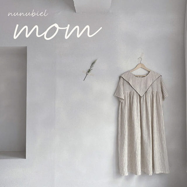 NUNUBIEL - Korean Children Fashion - #Kfashion4kids - Mom Triangular Collar One-piece