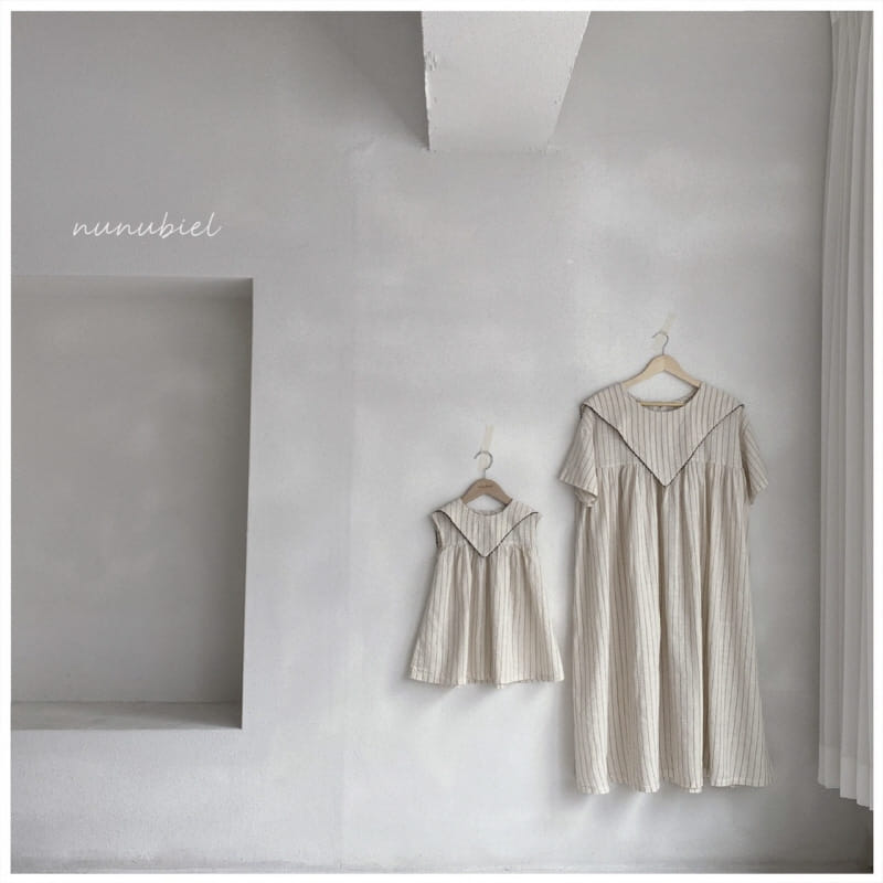 NUNUBIEL - Korean Children Fashion - #Kfashion4kids - Mom Triangular Collar One-piece - 4