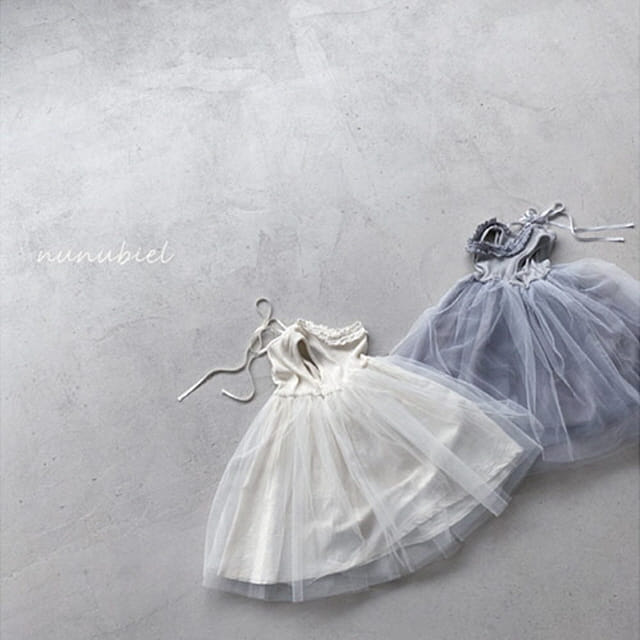 NUNUBIEL - Korean Children Fashion - #Kfashion4kids - Frill Mesh One-piece - 2