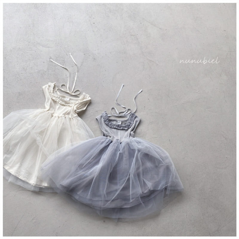 NUNUBIEL - Korean Children Fashion - #Kfashion4kids - Frill Mesh One-piece - 3