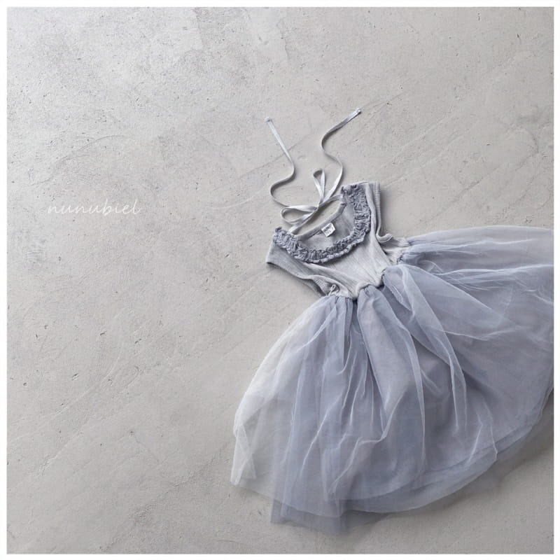 NUNUBIEL - Korean Children Fashion - #Kfashion4kids - Frill Mesh One-piece - 5