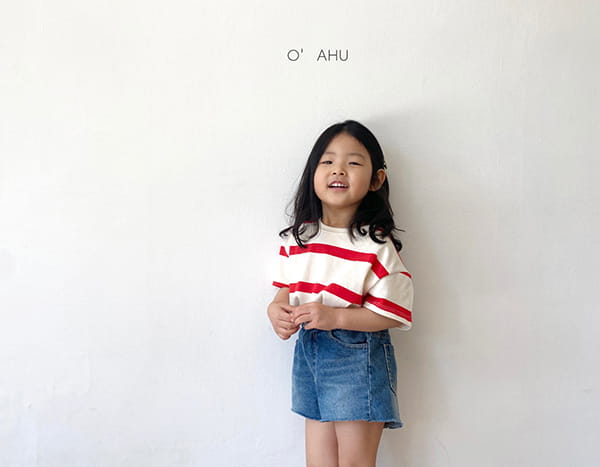 O'AHU - Korean Children Fashion - #Kfashion4kids - Unicorn Stripes Tee - 6