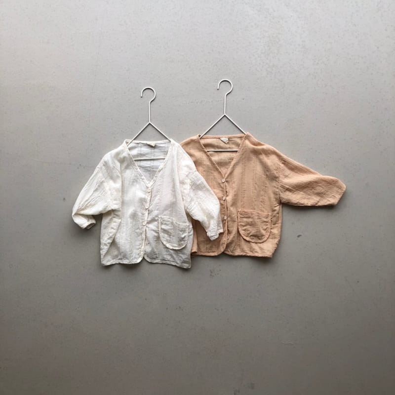 OATMEAL - Korean Children Fashion - #Kfashion4kids - Rower Summer Linen Cardigan - 3