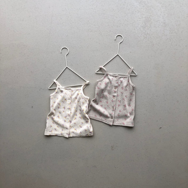 OATMEAL - Korean Children Fashion - #Kfashion4kids - Butter Waffle Sleeveless  - 3
