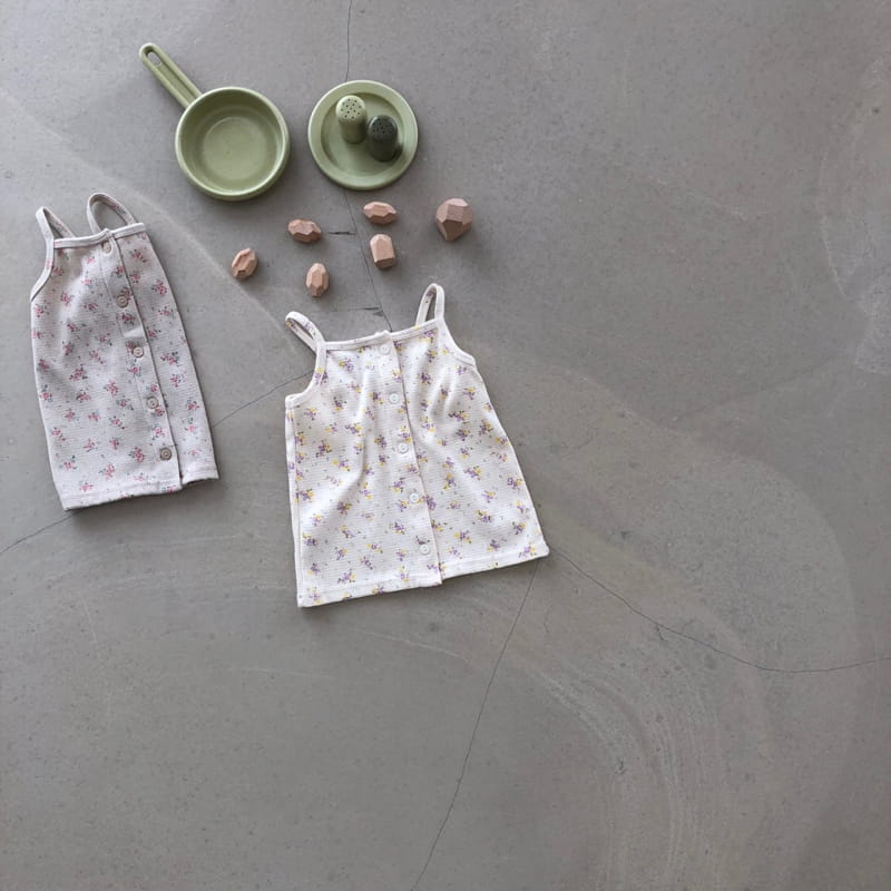 OATMEAL - Korean Children Fashion - #Kfashion4kids - Butter Waffle Sleeveless  - 8