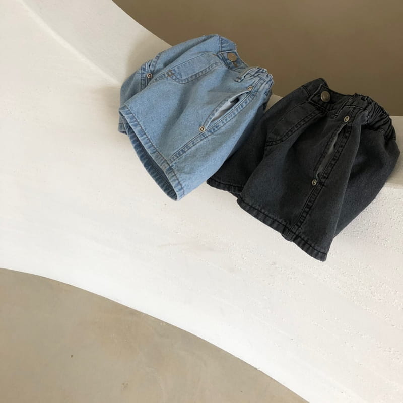 OATMEAL - Korean Children Fashion - #Kfashion4kids - Beaker Denim Shorts - 8