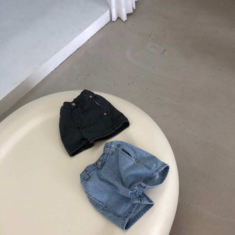 OATMEAL - Korean Children Fashion - #Kfashion4kids - Beaker Denim Shorts - 9