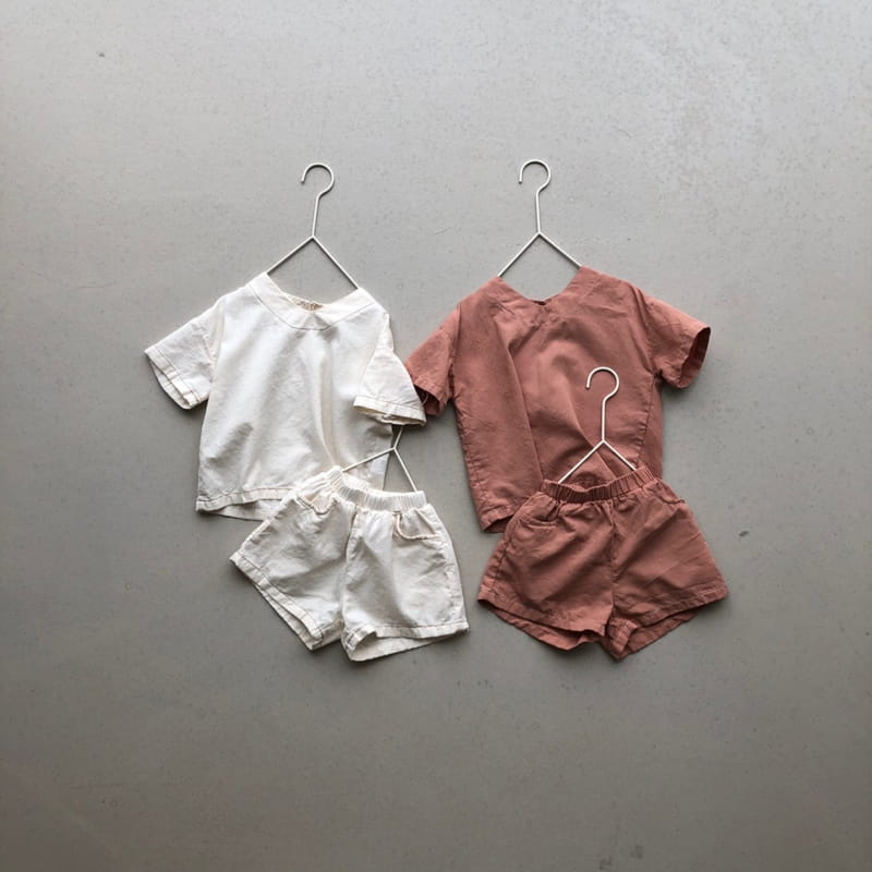 OATMEAL - Korean Children Fashion - #Kfashion4kids - Bishop Top Bottom Set - 3