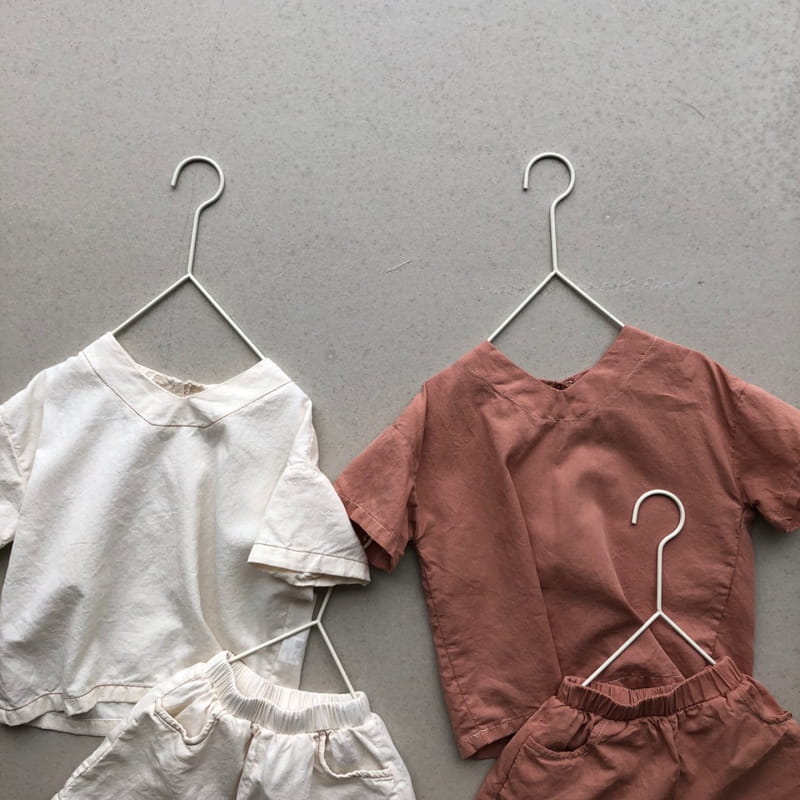 OATMEAL - Korean Children Fashion - #Kfashion4kids - Bishop Top Bottom Set - 4