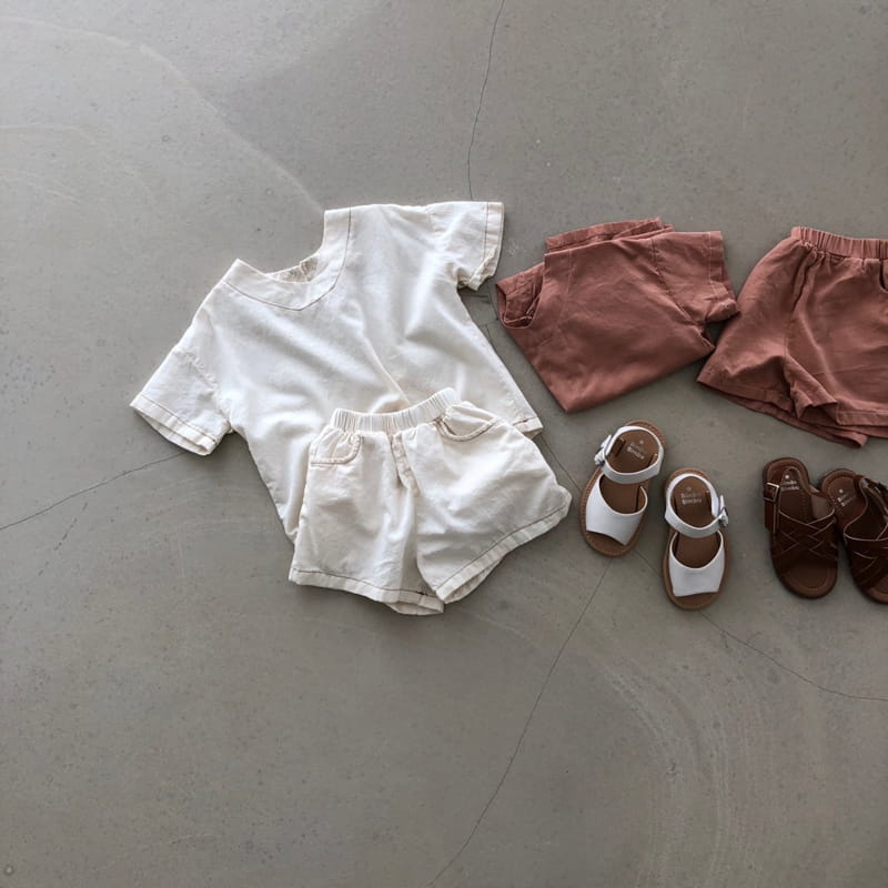 OATMEAL - Korean Children Fashion - #Kfashion4kids - Bishop Top Bottom Set - 8