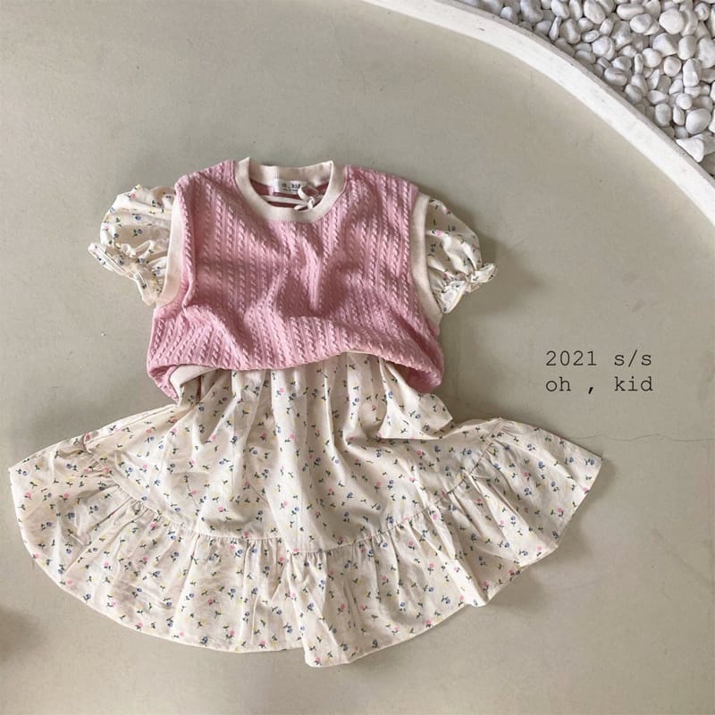 OH KID - Korean Children Fashion - #Kfashion4kids - Mini Square One-piece - 4