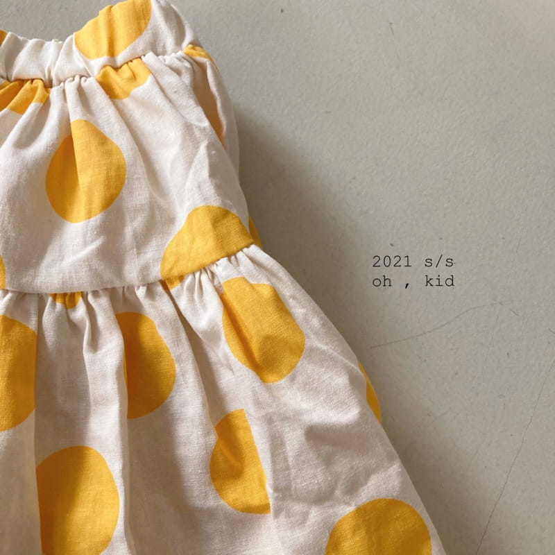 OH KID - Korean Children Fashion - #Kfashion4kids - Big Dots Skirt - 3