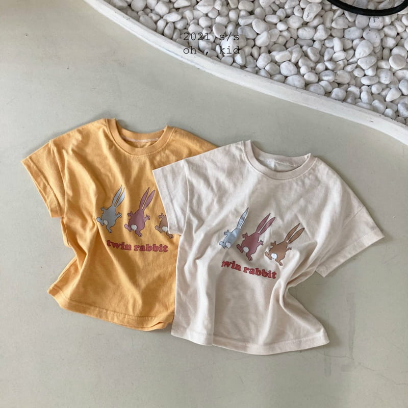 OH KID - Korean Children Fashion - #Kfashion4kids - Twin Rabbit Tee
