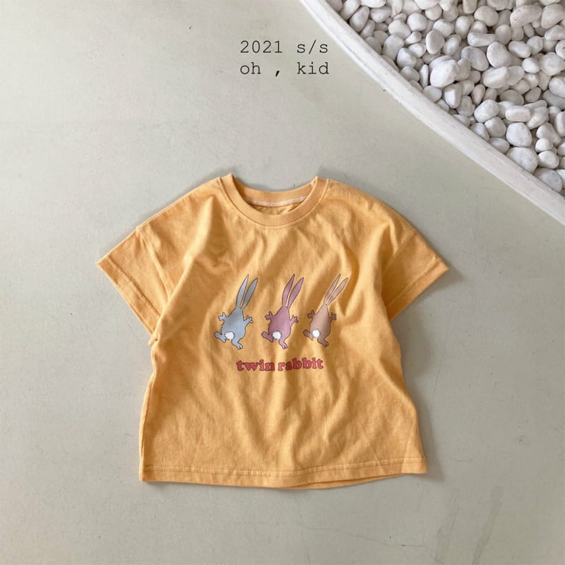 OH KID - Korean Children Fashion - #Kfashion4kids - Twin Rabbit Tee - 2