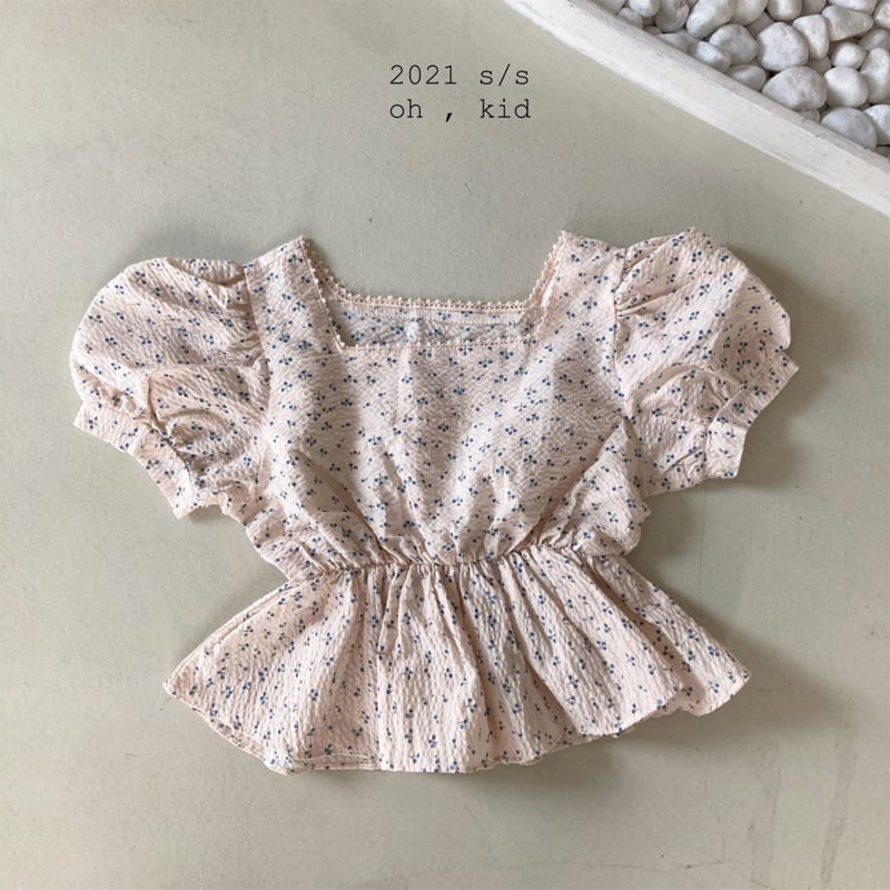 OH KID - Korean Children Fashion - #Kfashion4kids - Cherry Square Blouse - 2