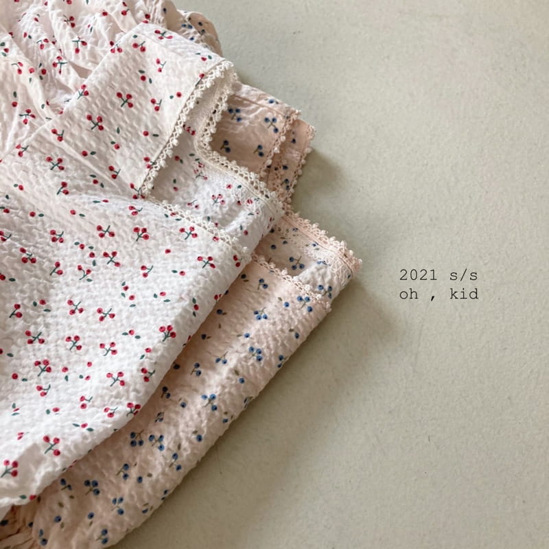 OH KID - Korean Children Fashion - #Kfashion4kids - Cherry Square Blouse - 3