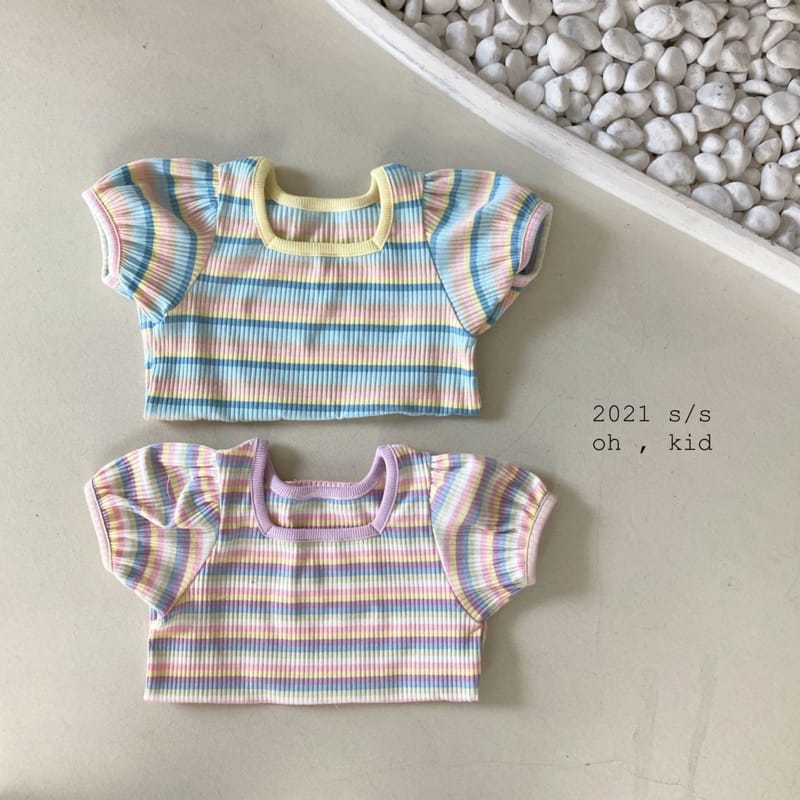 OH KID - Korean Children Fashion - #Kfashion4kids - Pastel Rip Tee