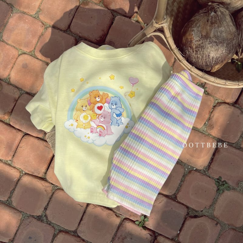 OOTT BEBE - Korean Children Fashion - #Kfashion4kids - Cotton Candy Leggings - 4