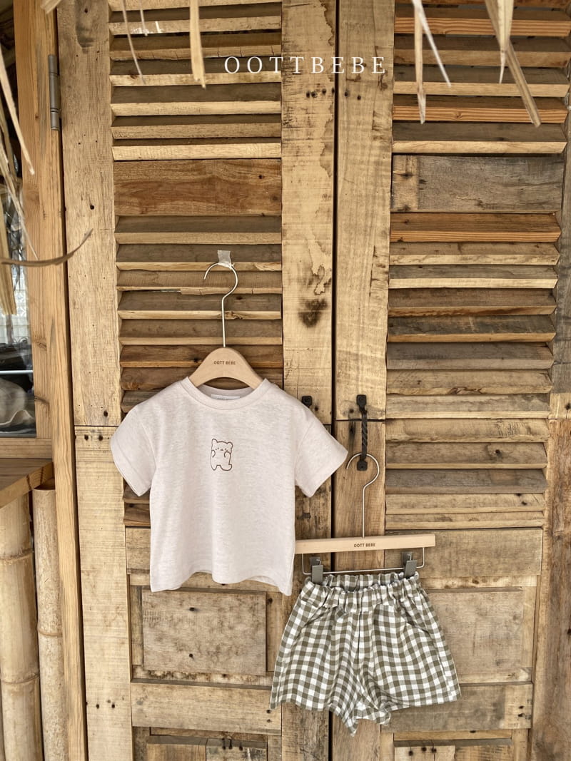 OOTT BEBE - Korean Children Fashion - #Kfashion4kids - Linen Dori Tee - 2