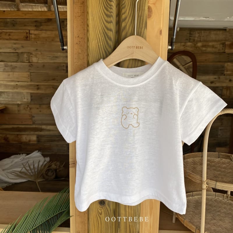 OOTT BEBE - Korean Children Fashion - #Kfashion4kids - Linen Dori Tee - 6