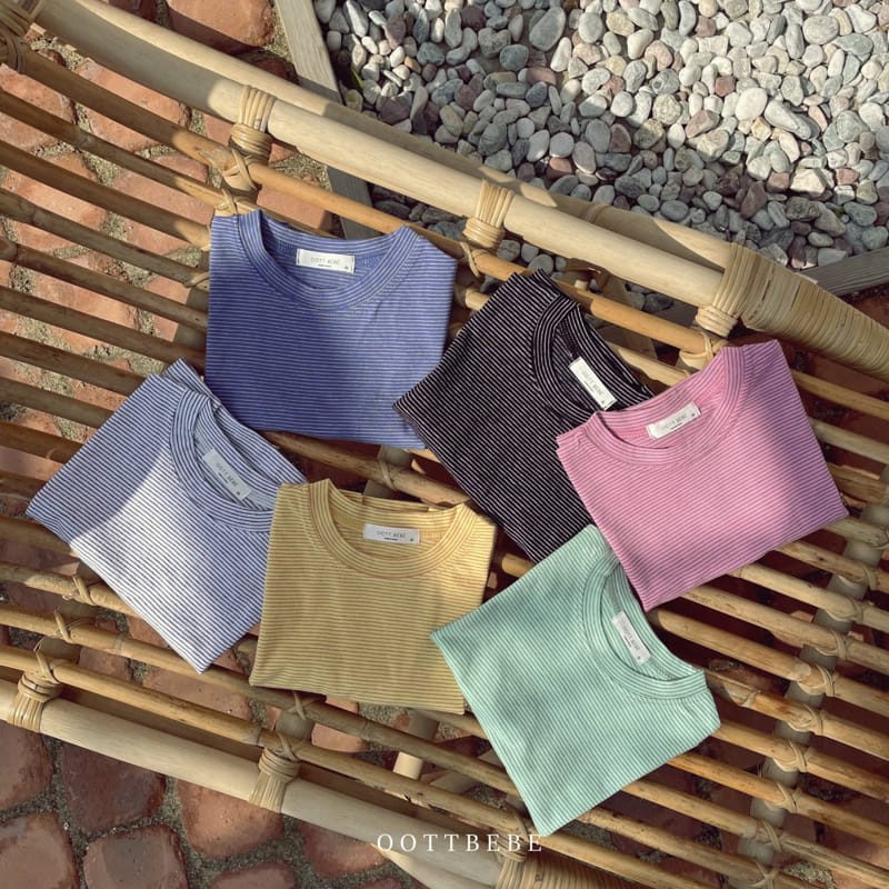 OOTT BEBE - Korean Children Fashion - #Kfashion4kids - 1 + 1 Color Tee - 10