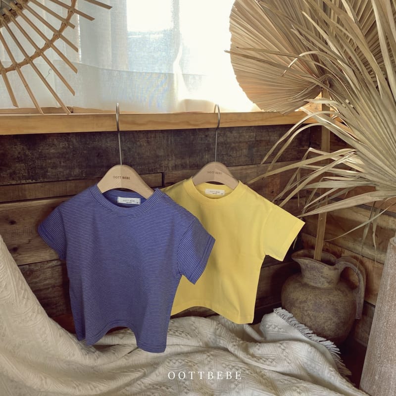 OOTT BEBE - Korean Children Fashion - #Kfashion4kids - 1 + 1 Color Tee - 11