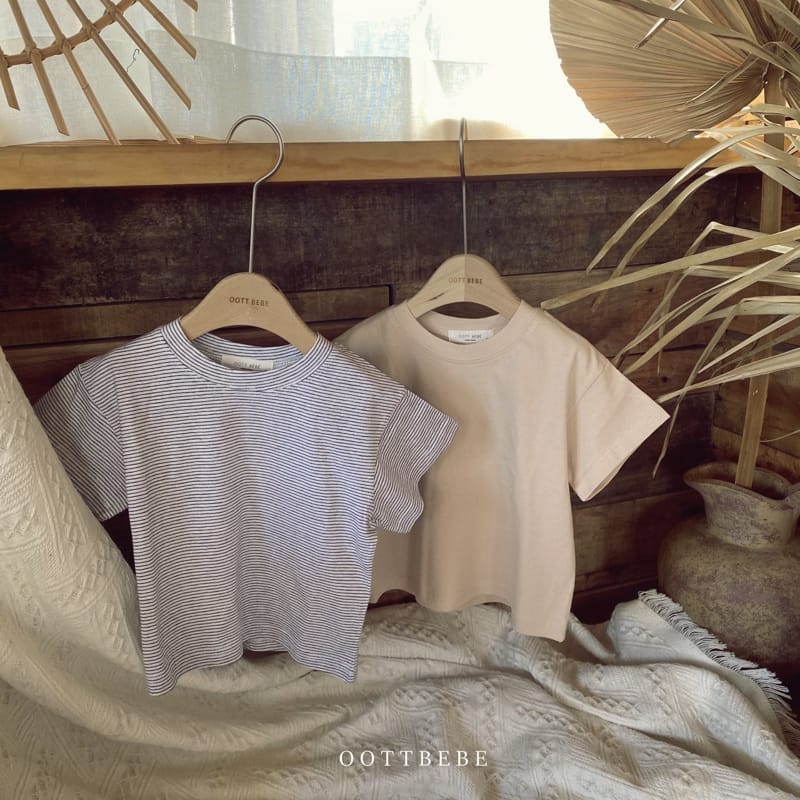 OOTT BEBE - Korean Children Fashion - #Kfashion4kids - 1 + 1 Color Tee - 12