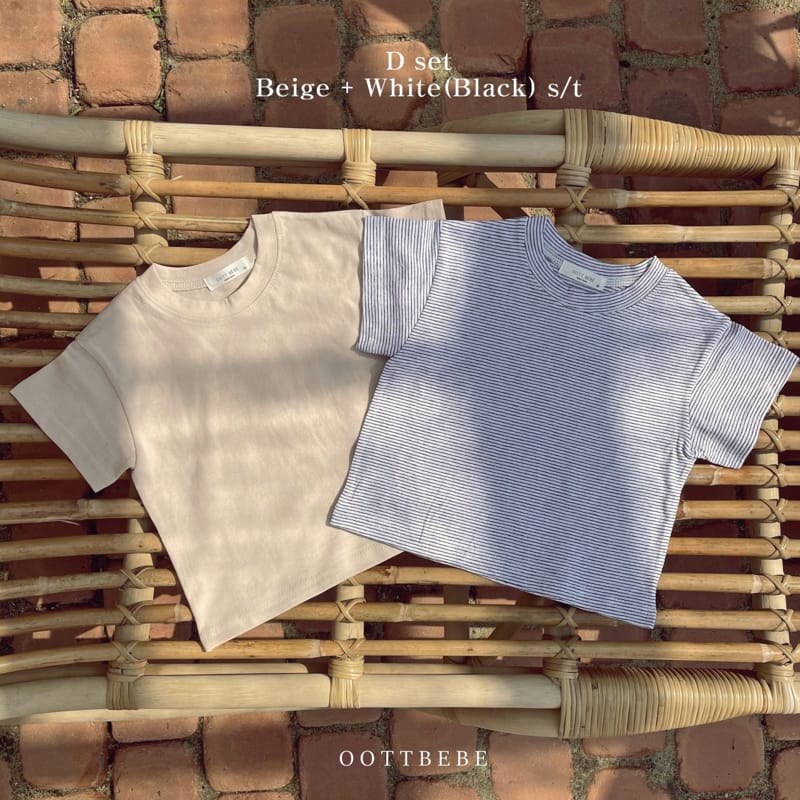 OOTT BEBE - Korean Children Fashion - #Kfashion4kids - 1 + 1 Color Tee - 5
