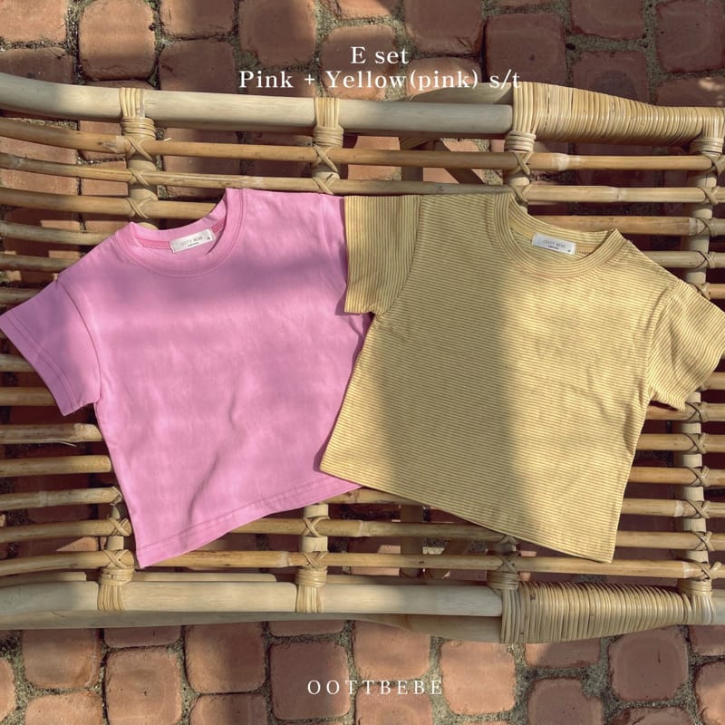 OOTT BEBE - Korean Children Fashion - #Kfashion4kids - 1 + 1 Color Tee - 6