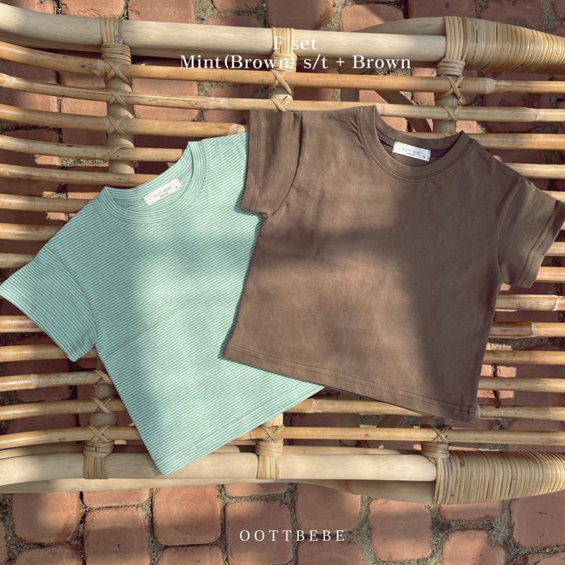 OOTT BEBE - Korean Children Fashion - #Kfashion4kids - 1 + 1 Color Tee - 7