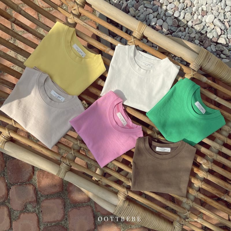OOTT BEBE - Korean Children Fashion - #Kfashion4kids - 1 + 1 Color Tee - 9