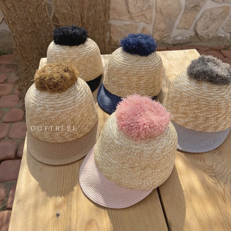 OOTT BEBE - Korean Children Fashion - #Kfashion4kids - Bell Straw Hat