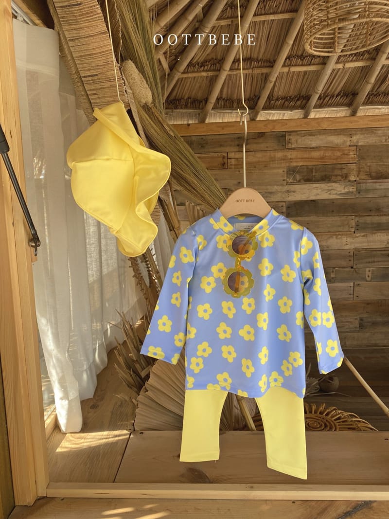OOTT BEBE - Korean Children Fashion - #Kfashion4kids - Enfant Rashguard Bottom Set