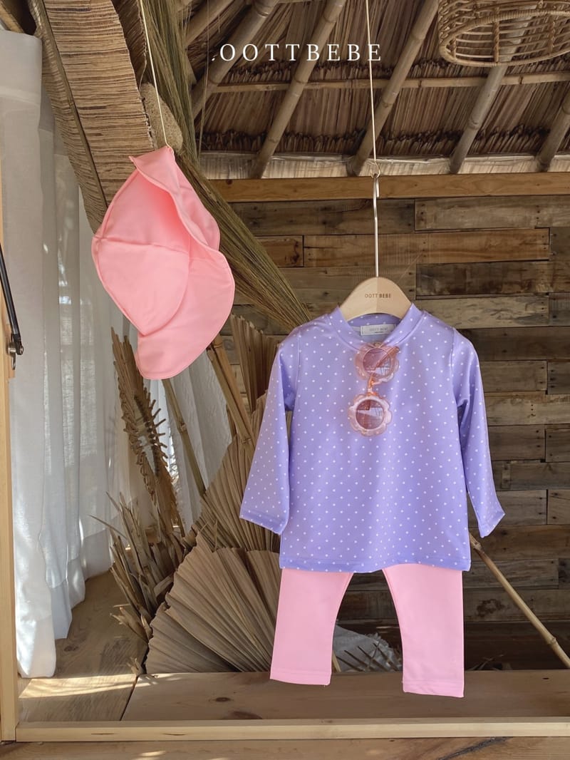 OOTT BEBE - Korean Children Fashion - #Kfashion4kids - Enfant Rashguard Bottom Set - 4